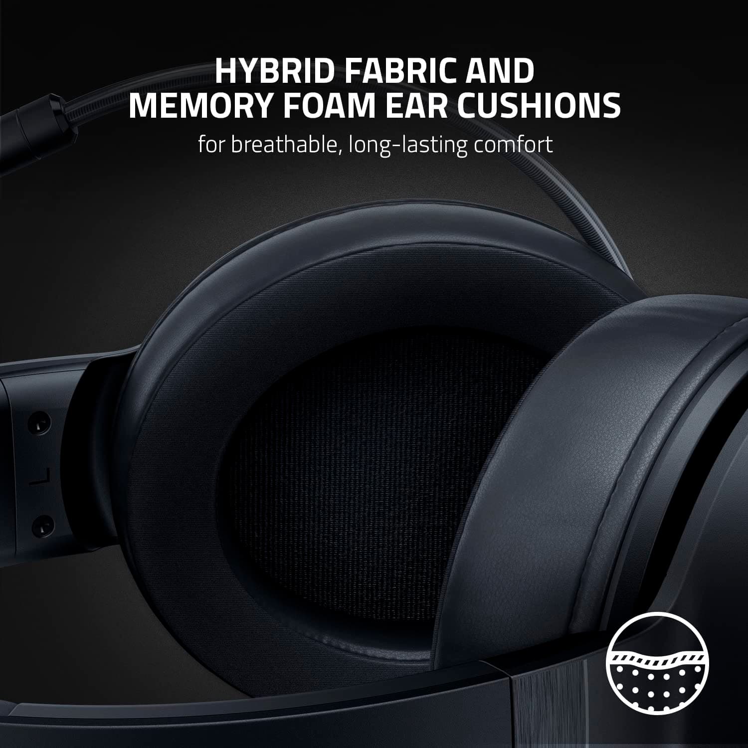 Razer Kraken V3 X - Ultra Light Comfort Triforce 40mm Drivers -7.1 Surround Sound - Hyperclear Cardioid Mic Powered Chroma RGB Wired HeadphonesUSB Gaming Over Ear Headset -RZ04-03750300-R3M1 Black Kraken V3 X USB - Image 6